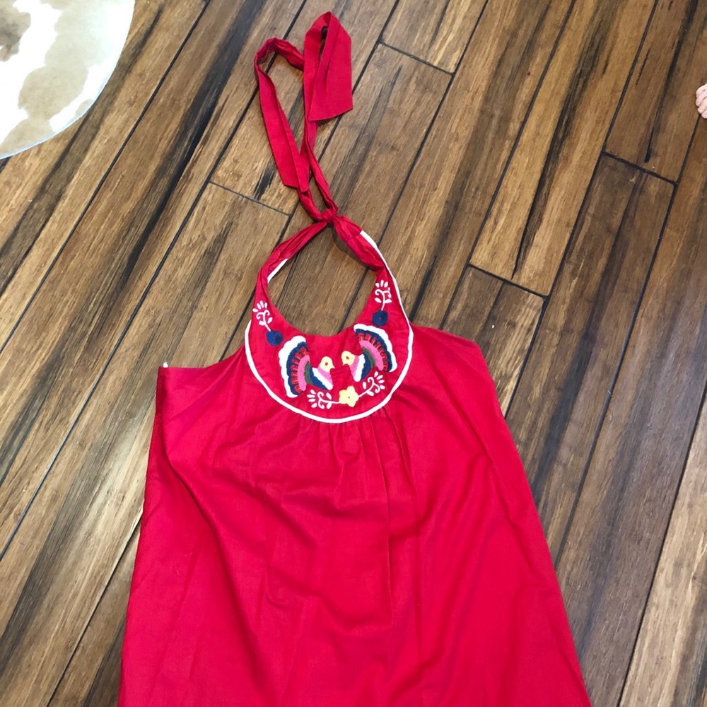 Red halter Dress
